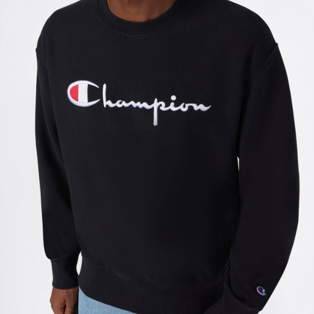 Champion Black Crewneck Sweater XL